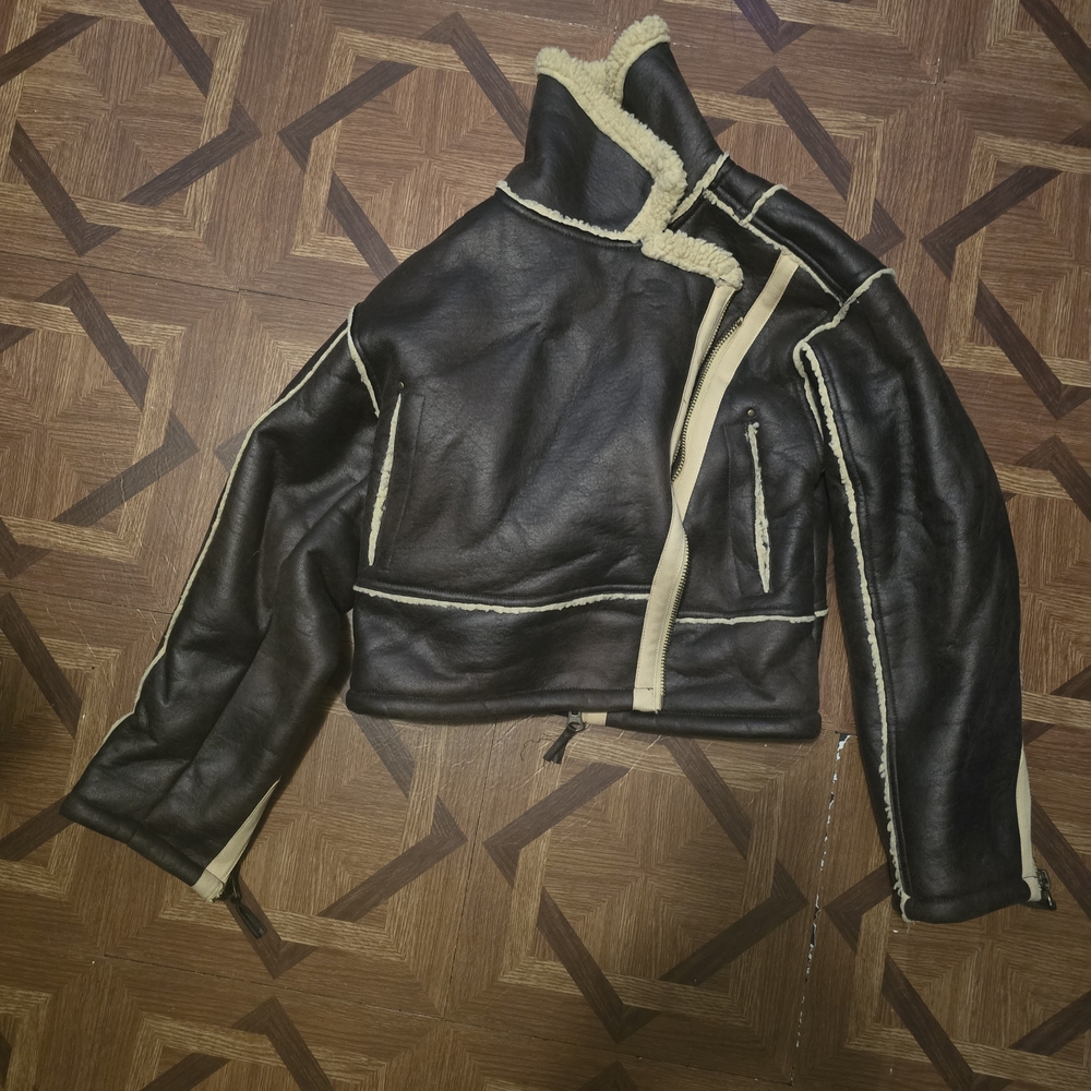 Pilcro Black and Cream Teddy Jacket